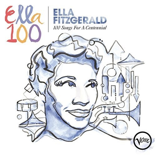 Ella Fitzgerald - Ella Fitzgerald: 100 Songs for a Centennial vinyl record cover
