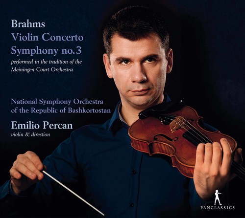 Emilio Percan - Brahms: Violin Concerto & Symphony No. 3 vinyl record cover
