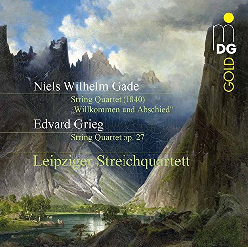Gade / Grieg / Leipzig String Quartet - Willkommen Und Abschied / String Quartet Op.27 vinyl record cover