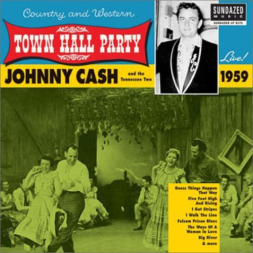 Johnny Cash - Live at Town Hall Party 1959 vinyl record cover
