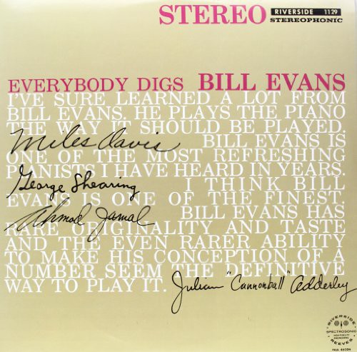 Bill Evans - Everybody Digs Bill Evans vinyl record cover