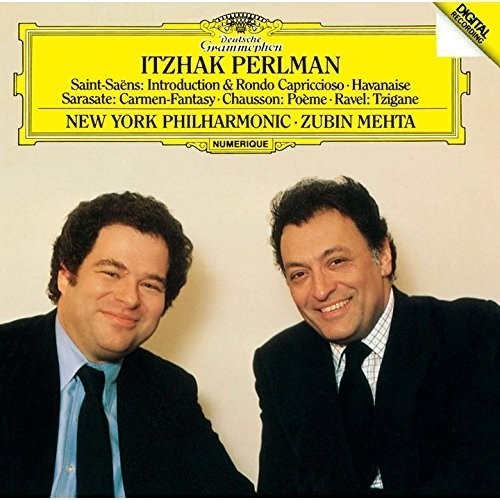 Itzhak Perlman - Saint-Saens vinyl record cover