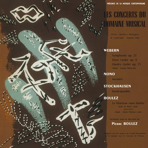 Webern / Nono / Stockhausen / Boulez - Le Concerts Du Domaine Musical 1956 vinyl record cover