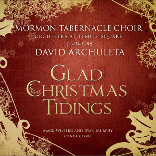 David Archuleta & Mormon Tabernacle Choir - Glad Christmas Tidings with David Archuleta vinyl record cover