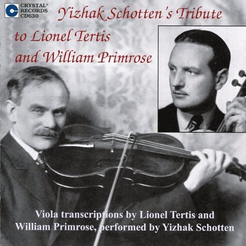YIZHAK SCHOTTEN - Tribute to Lionel Tertis & William Primrose vinyl record cover