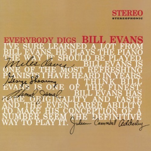 Bill Evans - Everybody Digs Bill Evans vinyl record cover