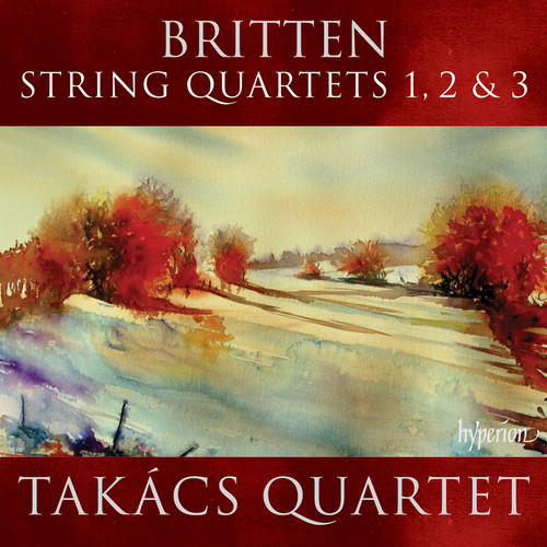 Britten / Takacs Quartet - String Quartets 1 2 & 3 vinyl record cover