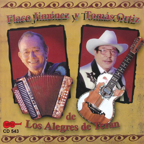 Jimenez & Tomas Flaco Ortiz - Flaco Jimenez y Tomas Ortiz de los Alegres de Tera vinyl record cover