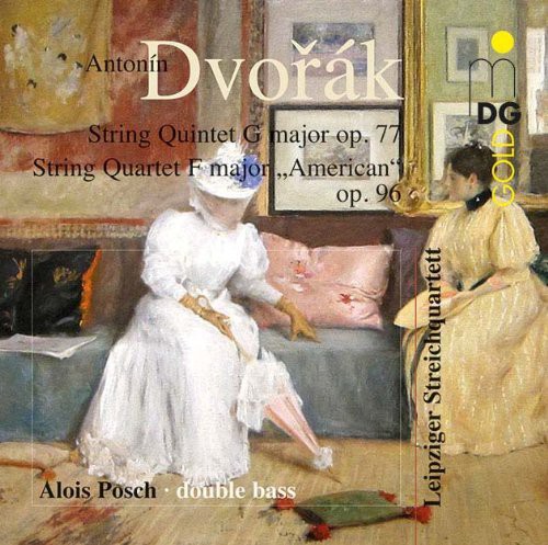 Dvorak / Leipzik String Quartet - String Quintet Op. 77 String Quartet Op. 96 vinyl record cover