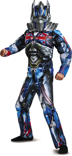 Nightmare Before Christmas - Transformers The Last Knight: Optimus Prime Classic Muscle (Child Size Small, 4-6)