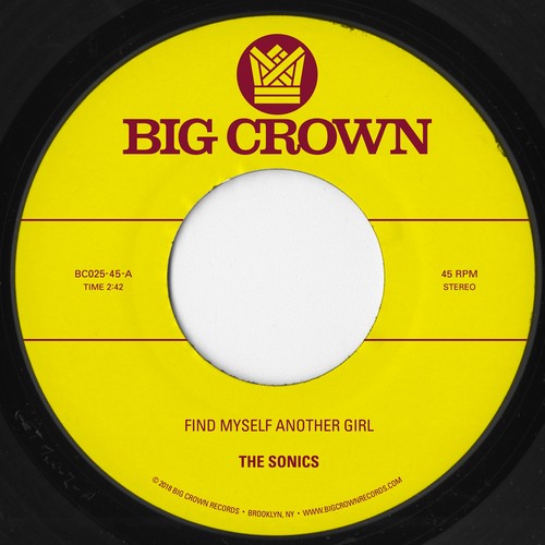 Sonics / Scam - Find Myself Another Girl / Spooky vinyl record cover