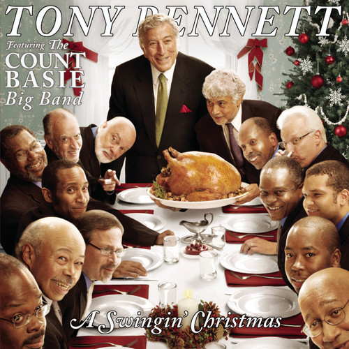 Tony Bennett - A Swingin' Christmas Feat. The Count Basie Big Band vinyl record cover