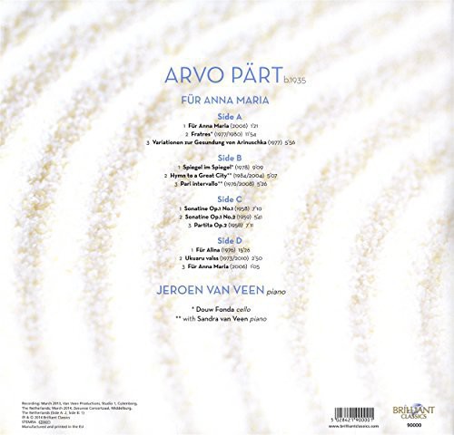 Arvo P-RT: Fur Anna Maria Complete Piano Music