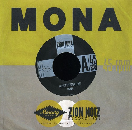 Mona - Listen To Your Love/All This Time vinyl record cover