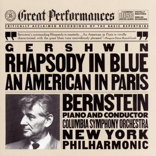 Leonard Bernstein - Rhapsody in Blue / An American in Paris vinyl record cover