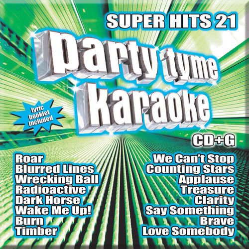Party Tyme Karaoke - Party Tyme Karaoke: Super Hits 21 / Various vinyl record cover