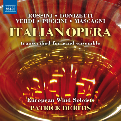 Puccini / European Wind Soloists / De Ritis - Italian Opera - Transcribed for Woodwind Ensemble vinyl record cover