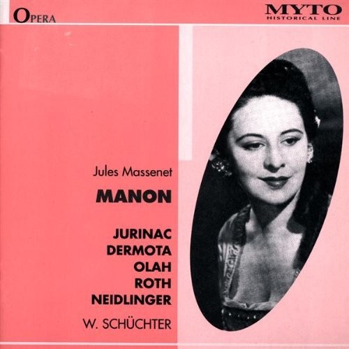 Massenet / Jurinac / Dermota / Olah / Schuchter - Manon vinyl record cover