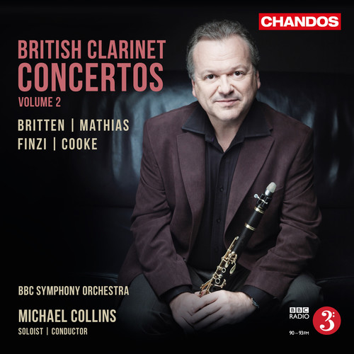 Benjamin Britten / Cooke,Arnold / Collins,Michael - British Clarinet Concertos 2 vinyl record cover
