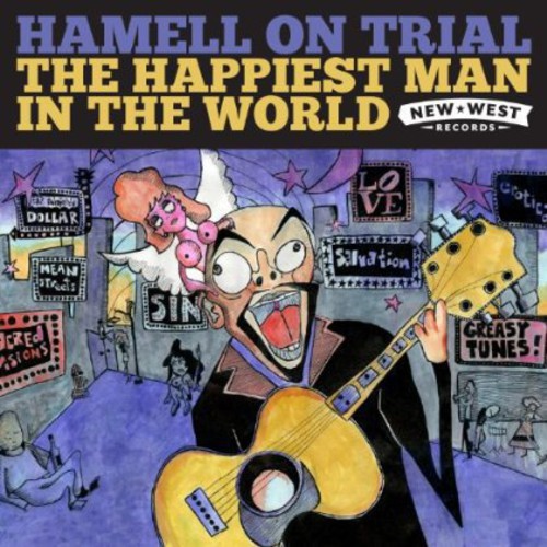 Hamell On Trial - The Happiest Man In The World vinyl record cover