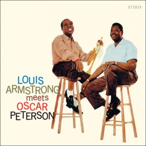 Louis Armstrong - Meets Oscar Peterson vinyl record cover