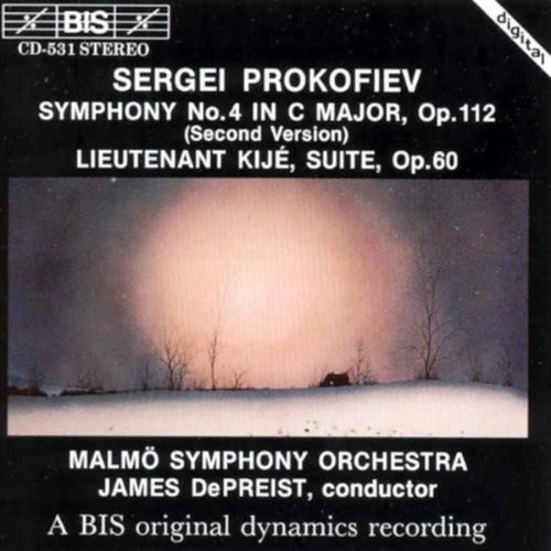 James DePreist - Symphony 4 / Lieutenant Kije Suite vinyl record cover