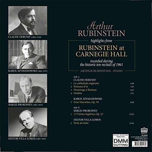 Highlights From Rubinstein At Carnegie Hall