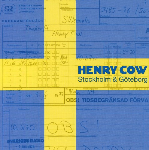 Henry Cow - Stockholm & Goteborg vinyl record cover