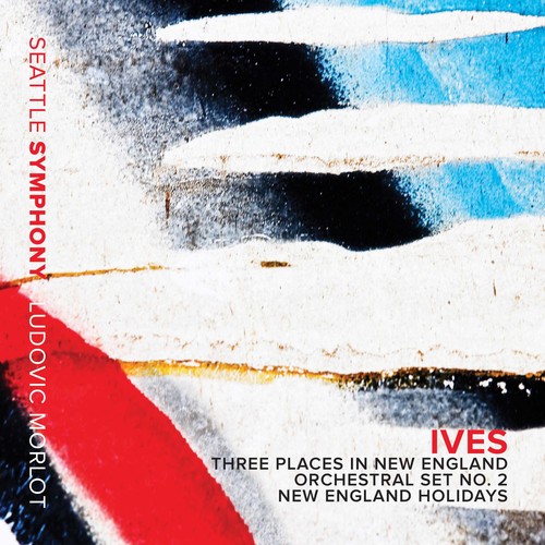 Seattle Symphony Orchestra - Ives: Three Places in New England vinyl record cover