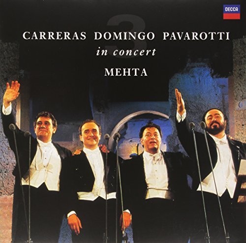 Pavarotti / Domingo / Carreras / Mehta - Three Tenors 25th Anniversary vinyl record cover