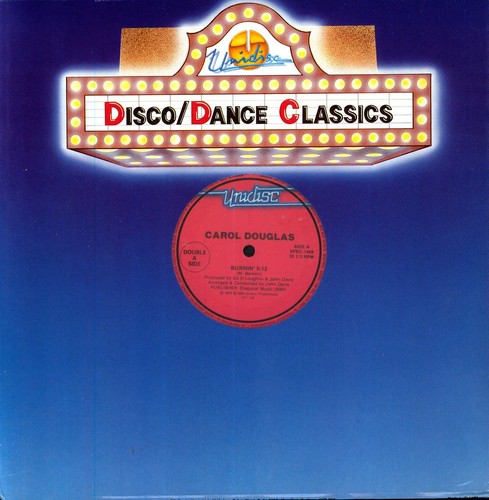 Carol Douglas - Burnin/Night Fever vinyl record cover