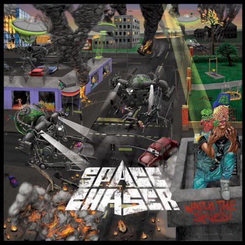 Space Chaser - Watch the Skies vinyl record cover