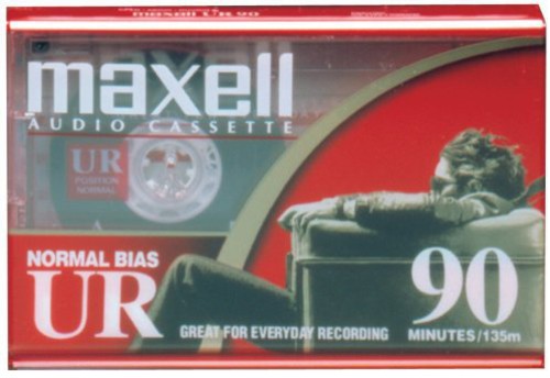 Maxell 108510 Ur-90 Audio Cassette 90 Min Single - Maxell 108510 UR-90 Single Normal Bias Audio Cassette 90 Minute With Case 1 Pack vinyl record cover