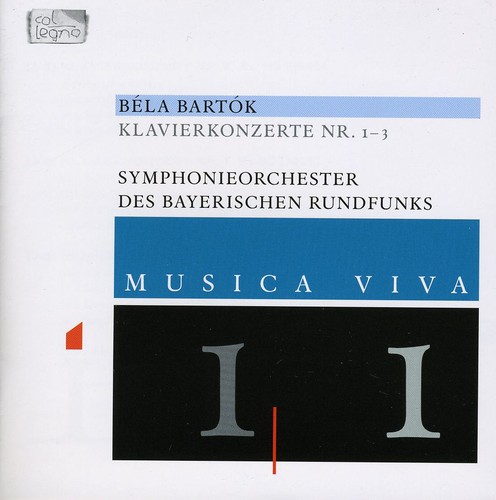B. BARTOK - Piano Concertos 1 2 & 3 vinyl record cover