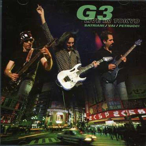 G3, G3 (Rock)/Joe Satriani, G3 Steve Vai / Satriani,Joe / Petrucci,John - Live In Tokyo vinyl record cover