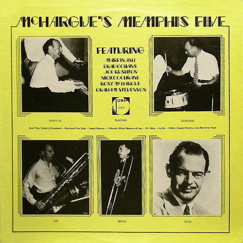 Rosy McHargue - McHargue's Memphis Five vinyl record cover