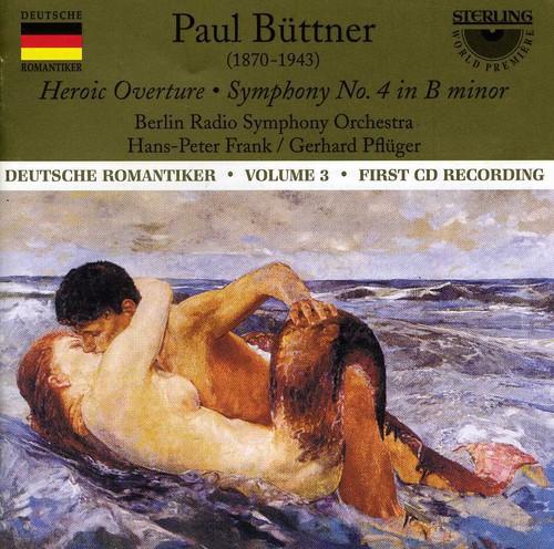 Buttner / Frank / Pfluger / Brso - Heroic Overture / Symphony 4 in B minor vinyl record cover