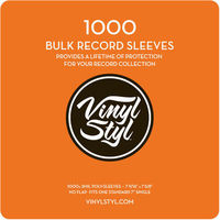 Vinyl Styl 7 9/16 X 7 5/8 Poly Slv 1000 Bulk Pak - Vinyl StylT 7 9/16" X 7 5/8" 3 Mil Protective Outer Record Sleeve 1000CT Bulk Pack