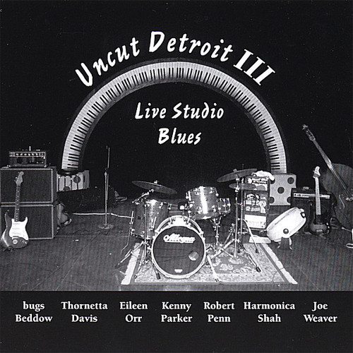 Uncut Detroit - Live Studio Blues 3 / Various vinyl record cover