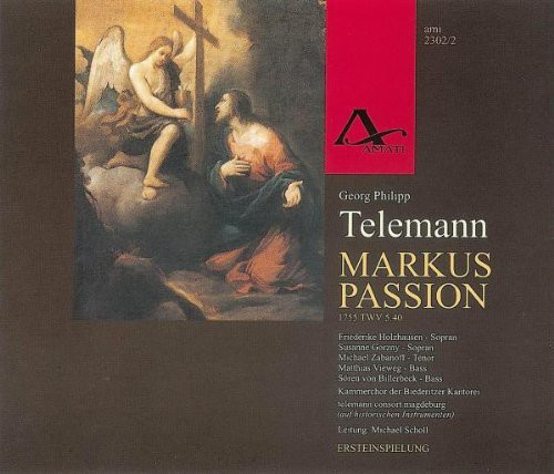 Telemann / Holzhausen / Gorzny / Zabanoff / Vieweg - Markus-Passion vinyl record cover