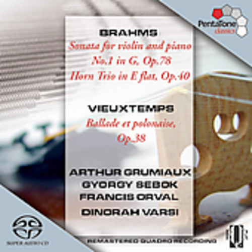 Brahms/Vieuxtemps - Arthur Grumiaux Plays vinyl record cover
