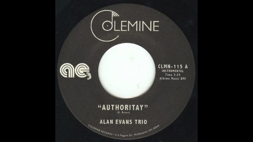 Alan Evans - Authority/Drop Hop vinyl record cover