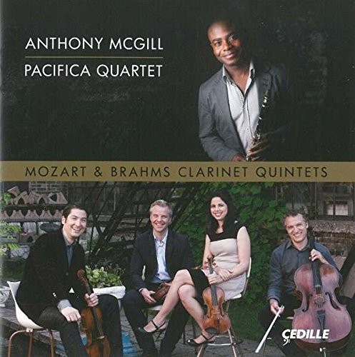 Mozart / Brahms - Clarinet Quintets vinyl record cover