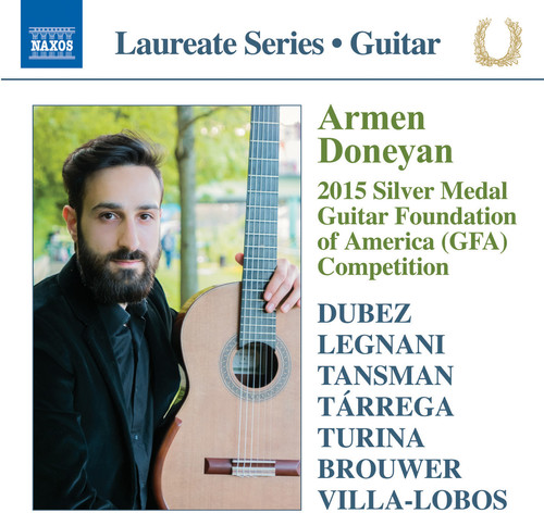 Dubez / Legnani / Tansman / Tarrega / Turina - Armen doneyan: 2015 Silver Medal Guitar Foundation of America vinyl record cover
