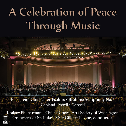 Copland / Krakow Philharmonic Choir / Sir Gilbert - Celebration of Peace Through Music vinyl record cover