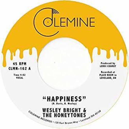 Wesley Bright & Honeytones - Happiness vinyl record cover