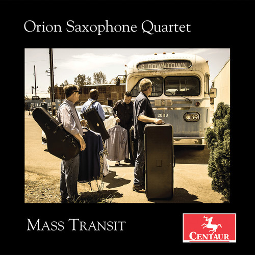 Glass / Orion Saxophone Quartet - Mass Transit vinyl record cover