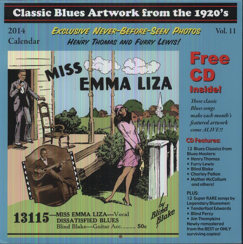 Classic Blues Artwork From The 1920s Calendar 2014
