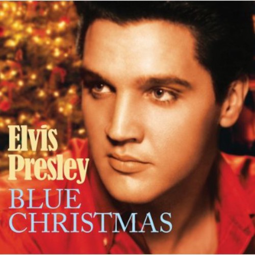 Elvis Presley - Blue Christmas vinyl record cover