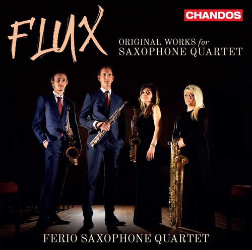 Bozza / Ferio Saxhone Quartet - Flux - Original Works for Saxhone Quartet vinyl record cover